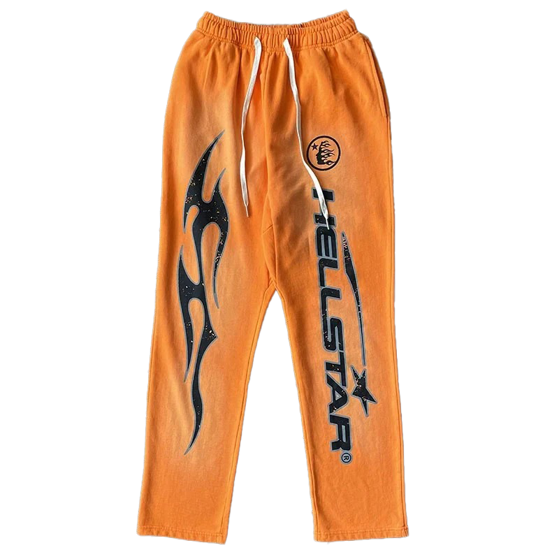 Fire Orange Flare Bottom Sweatpants – SummerGrails