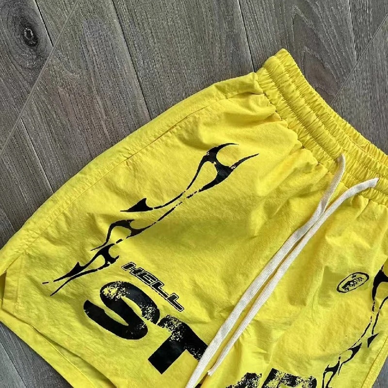 STAR shorts in Yellow
