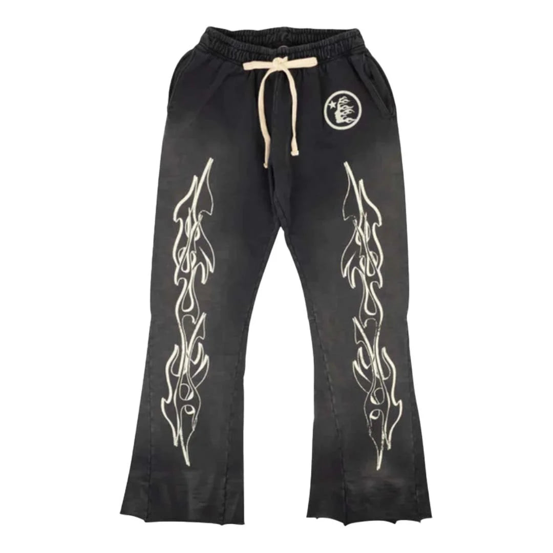 Black Flare Sweatpants